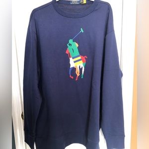 Polo by Ralph Lauren Rainbow Big Pony Sweatshirt Size XLT